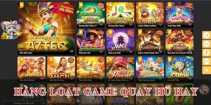 Các chủ đề game hấp dẫn trong nổ hũ PG V9Bet